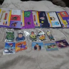 ドラゴンボール　一番くじ　ダイカットステッカー　ラバーキーホルダー　アクスタ