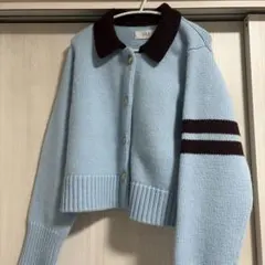 ポロニットカーディガン