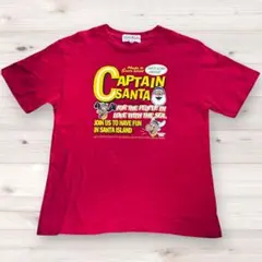 Captain Santa グラフィックTシャツ Sサイズ レッド　綿100%のサムネイル