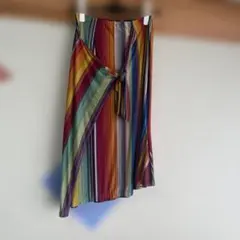 エトロ ETROのマルチカラーストライプ　ひざ丈　タイトスカートのサムネイル