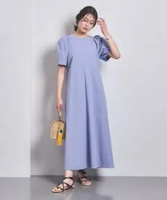 【美品】ユナイテッドアローズ　パフスリーブワンピ