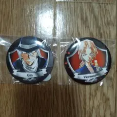 コナン百貨店 缶バッジ ガチャ 2コセット ジン ベルモット 北栄町限定 コナン