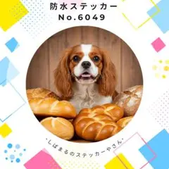 【送料無料❣️】キャバリア防水ステッカー パン