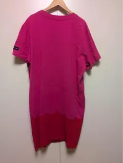 アディダス×マリメッコ【2XOT】コラボミニワンピース　赤ピンク　半袖　可愛い