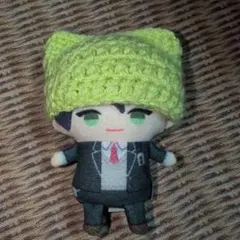 《黄緑》にじぱぺっと ぬい服 猫耳ニット帽