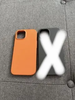 無印良品iPhone15ケース　美品 オレンジのみ300