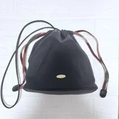 ブルーレーベルクレストブリッジ　巾着　ショルダー