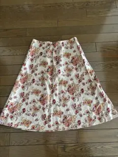 ローラアシュレイ　スカート　麻