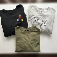 子供用トレーナーセット（黒・グレー・オリーブ）