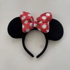ミニー　スパンコールカチューシャ　ディズニー