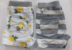 女の子用 130cm ショートパンツ(短パン) ２枚セット