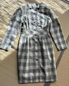 春用　チェックワンピース　入学式　Ｌサイズ