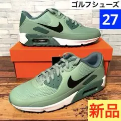 【箱付き新品】ナイキ エアマックス 90 ゴルフ グリーン 27 NIKE
