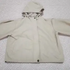 【美品】devirock 130cm 薄手 アウター ウィンドブレーカー グレー