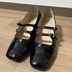 NICE CLAUP ダブルストラップ エナメルパンプスのサムネイル