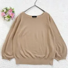 美品★ 7-IDconcept. サマーニット トップス 薄手 M パフスリーブのサムネイル