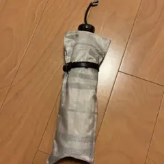 Burberry シルバー ストライプ 折りたたみ傘