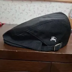 美品　バーバリー　ブラックレーベル　ハンチング　チェック　日本製　キャップ