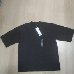 UNIQLO U モックネックTシャツ ブラック Lサイズ
