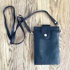 ブラック スマホショルダーバッグ