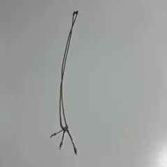 シルバー 3本分岐デザイン ネックレス