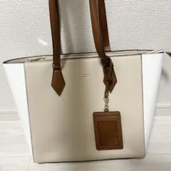 新品未使用 &chouette トートバッグ ベージュ ホワイト