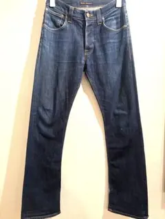 Nudie Jeans SLIMJIMドライブロークンツイル W33 濃紺y2kのサムネイル