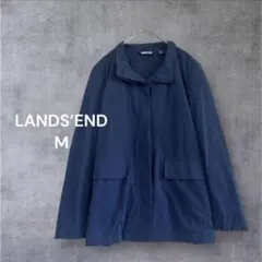 LANDS’END｜ ナイロンジャケット ライトアウター 軽量 ネイビー 492