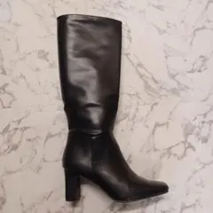 24cm　太めロングブーツ筒丈42cm