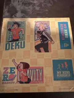 ヒロアカ　一番くじ　ステッカー　デク　お茶子