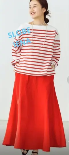 SLOBE IENA コットンリネンロングスカート