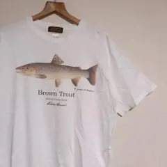 希少 90s エディーバウアー トラウト Tシャツ USA製 魚 - メルカリ