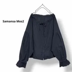 定価¥5,390 Samansa Mos2 レースブラウス リボン　ブラウスのサムネイル