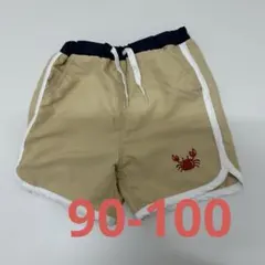 プティマイン　ベビー水着 男の子 100cm カニ刺繍