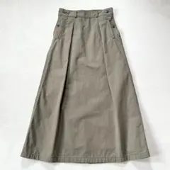 Lee リップストップ ミリタリーロングスカート カーキ Mサイズ