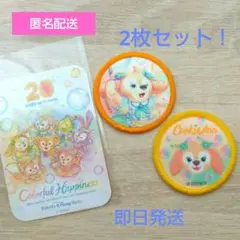 ディズニーシー 20周年 カラフルハピネス クッキーアン ワッペン