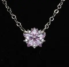 至高の逸品★ 英国アンティーク　ピンクサファイアデザイン　ネックレス★