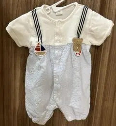 バースデイ　cottoli 半袖ロンパース