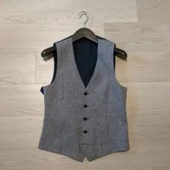 Harris Tweed wool100%チェック柄 スーツベスト - メルカリ