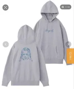 X-girl ロゴ刺繍　エックスガール　フード　パーカー　スウェット　トレーナー