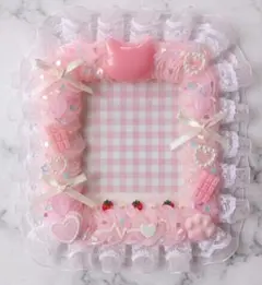 猫 桜 春 いちご ピンク 量産型 地雷系 平成女児 ホイップデコ トレカケース