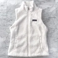 パタゴニア フリース ベスト フリースベスト ジップアップ 白 ホワイト ボア