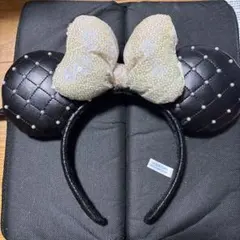 ディズニー カチューシャ 黒キルティング