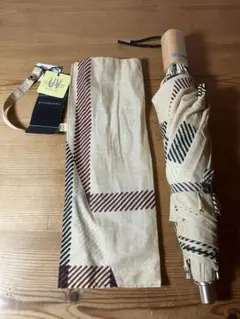 BURBERRY 折りたたみ日傘 ベージュノバチェック柄　50cm
