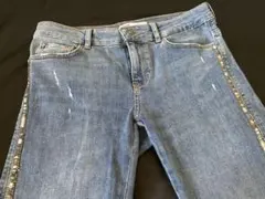 ZARA◆サイドライン装飾デニムパンツジーンズ◆ザラ◆38
