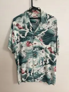 Sun Surf アロハシャツ 渡り鳥波柄 Mサイズのサムネイル