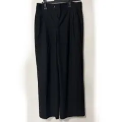 GU ブラック ワイドパンツ