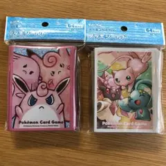 デッキシールド　ラッキー&プクリン&ピクシー　ミュウ&マナフィ&ディアンシー