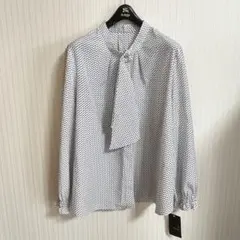 【新品未使用】 ミゼール　リボン付き　長袖ブラウス　LLのサムネイル