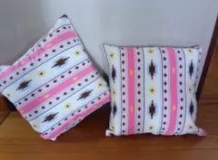 ⭕️最終値引　クッションカバー2枚　45cm　綿100%